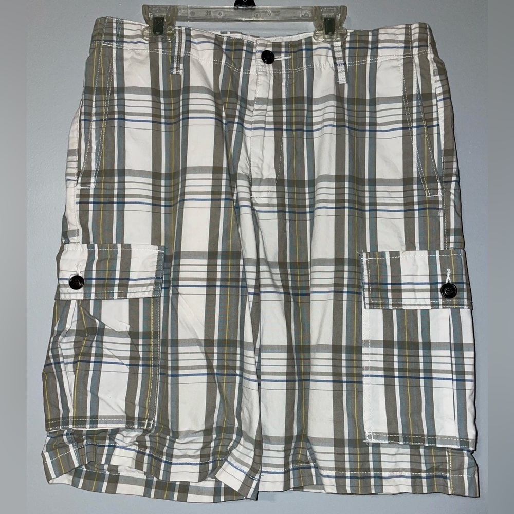 😎Men's Dockers Plaid Cargo Shorts